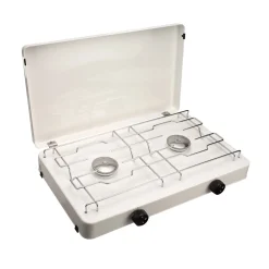 Sale CFH Zweiflammkocher Capri inklusive Druckregler und 80 cm Gasschlauch