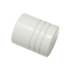 New Gardinia Chicago Endknopf Zylind.20mm weiß