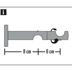 Online Gardinia Chicago Kombiträger 2lfg 20mm titan