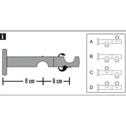 Online Gardinia Chicago Kombiträger 2lfg 20mm titan
