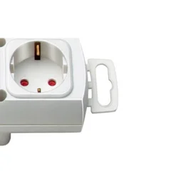 Brennenstuhl Comfort-Line Plus Steckdosenleiste weissmit Flachstecker -fach 2m H05VV-F3G1.5
