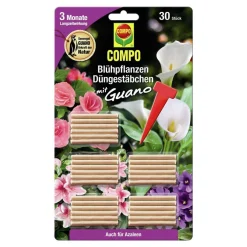 Clearance Compo Blühpflanzen Düngestäbchen mit GUANO 30 Stäbchen