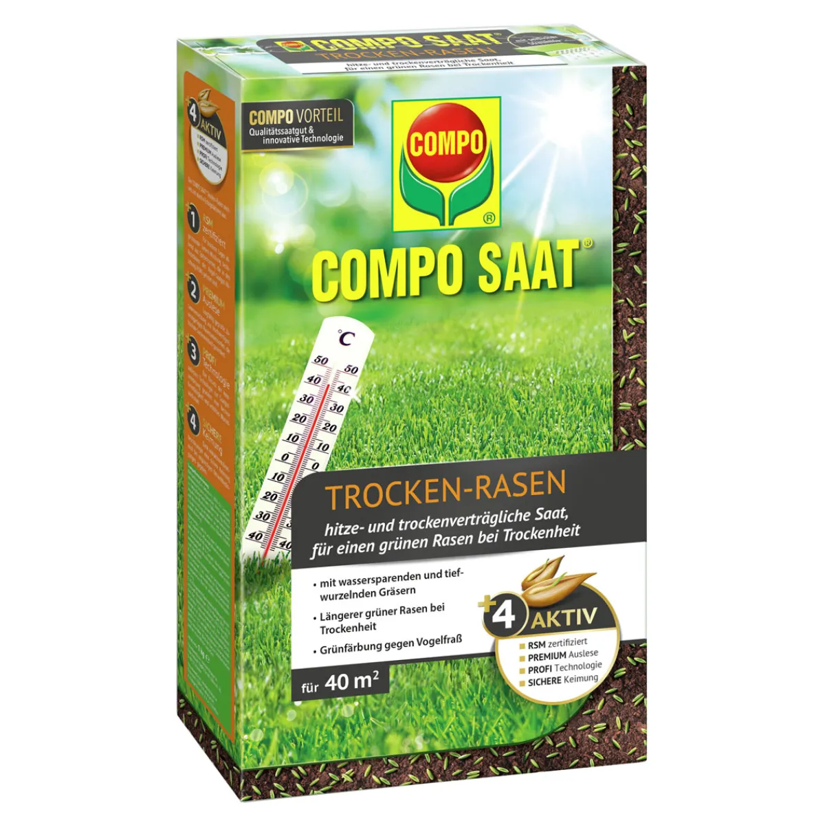 Compo Trocken-Rasen Saat 1 kg für 40 m²