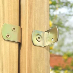 Connex Flechtzaunbeschlag 4 x 3 x 3 x 4,2 cm verzinkt 50 Stück