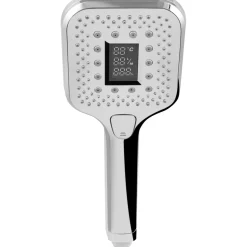 New Cornat SMARTLY Handbrause chrom mit Echtzeit-Digitalanzeige