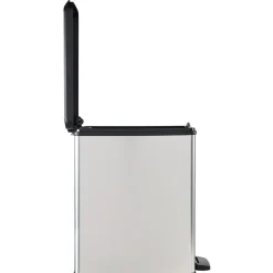Sale Curver Mülleimer DECO Bin SLIM 25L mit Pedal schwarz silber metallic