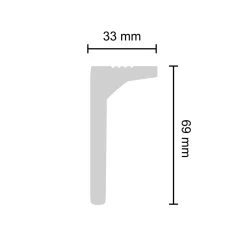 Discount Decosa Zierprofil Selma 2 m