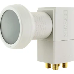 Best Schwaiger Digital Quad-LNB Sun Protect hellgrau