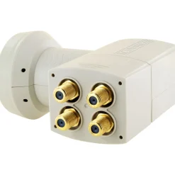 Best Schwaiger Digital Quad-LNB Sun Protect hellgrau