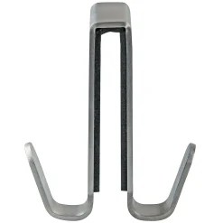 Clearance Fackelmann Doppelhaken Edelstahl 70x35 mmfuer Glaswaende von 0,6-0,8 cm