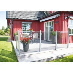 Outlet Durabil Glas-Windschutz 6 mm 228 x 1600 mm Einscheibensicherheitsglas klar