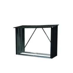 Sale Durabil Metall-Kaminholzregal 217 x 155 x 89 cm grau