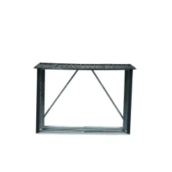 Sale Durabil Metall-Kaminholzregal 217 x 155 x 89 cm grau