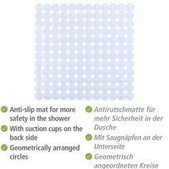 Wenko Duscheinlage Modell Belem weiss