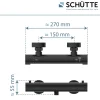 Hot Schütte Duschthermostat London,schwarz-matt, 1/2Verbruehschutz und Wassersparfunktion