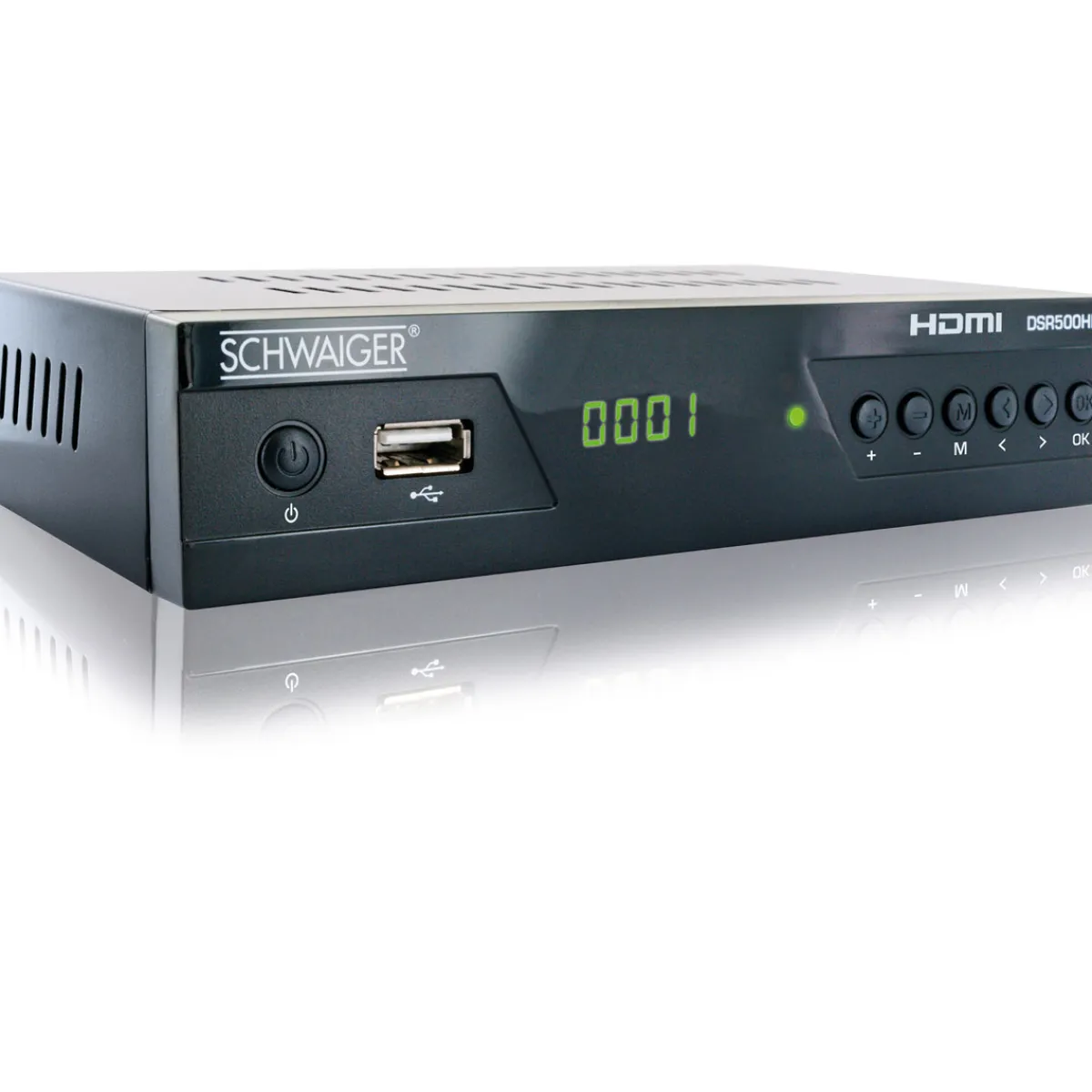 Clearance Schwaiger DVB-S2 Receiver mit USB-Anschluss FTA