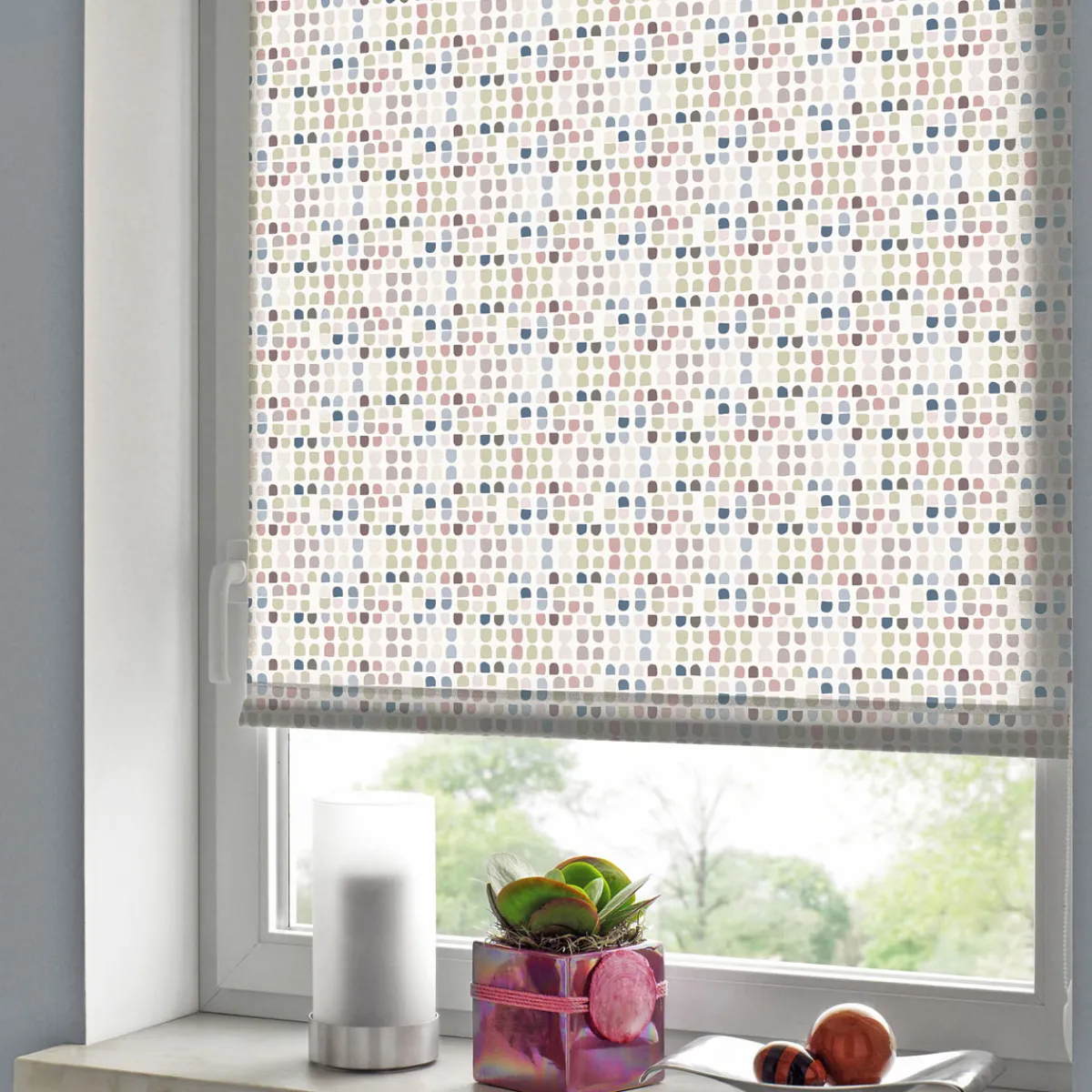 Best Gardinia Easyfix Rollo Japandi Mosaik 45x150cm