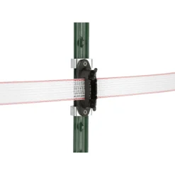 Outlet Eckisolator T-Post für Band und Seil schwarz 4 Stück
