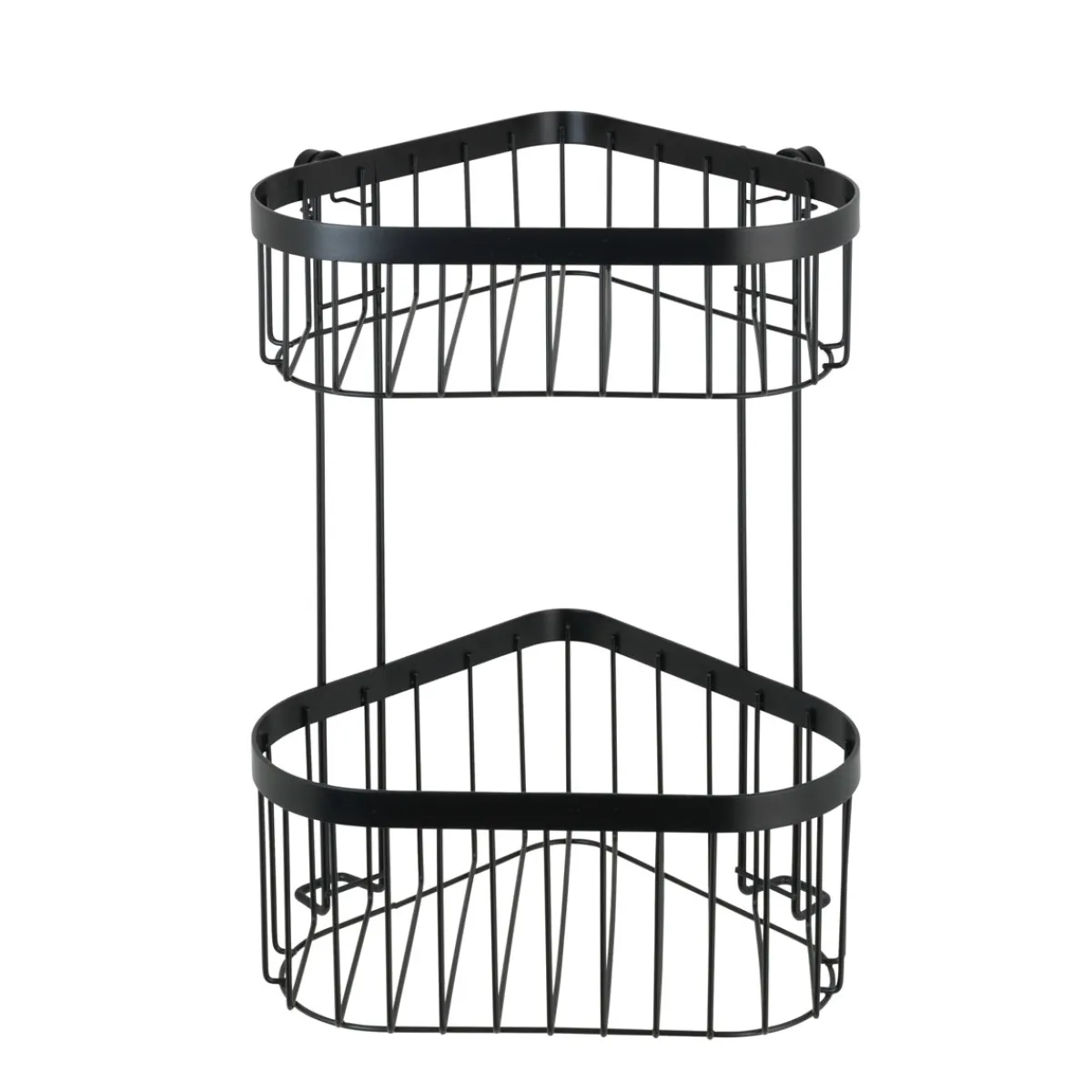 Best Wenko Eckregal 2 Etagen Classic Plus, schwarz