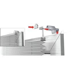 Online Gardinia EF Plissee 2BS 45x130cm schiefer