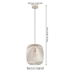 Sale Eglo LED Pendelleuchte Romazzina sandfarben