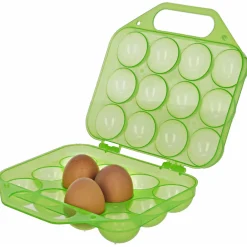 Hot Kerbl Eier-Transportbox für 12 Eier grün