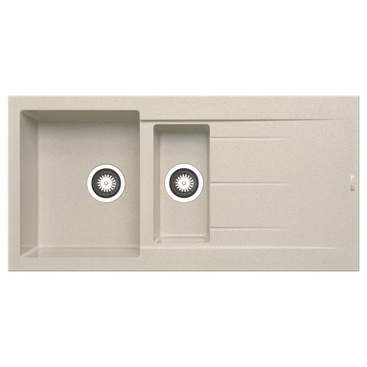 Best Pyramis Einbauspuele ALAZIA 100x50 cm 1 1/2B 1DGranit Beige