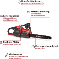 Sale Einhell Akku-KettensaegeGP-LC 36/40 Li BL-Solo