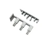 Clearance Gardinia Endkappe System m. Ausklingg.für 3flg Schine grau