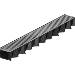Entwässerungsrinne ACO Self Hexaline 2.0 schwarz 100 x 12,5 x 7,8 cm