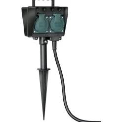 New Brennenstuhl Erdspies-Steckdose 4-fach 1,5m Kabel