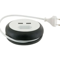 Sale Schwaiger Euroverlaengerung mit 2x USB in weiss3,0 Kabel