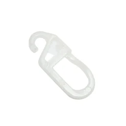 Clearance Gardinia Faltenlegehaken 12 mm roh-weiss