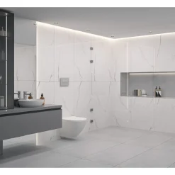 Outlet Feinsteinzeug Bianca river poliert 60 x 120 x 0,7 cm