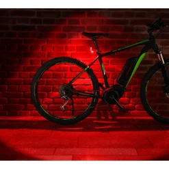 Clearance Fischer Bikes Akku-Rücklicht Twin mit Bodenbeleuchtung