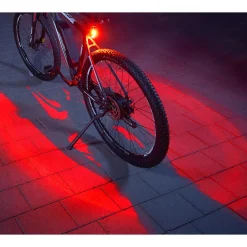 Clearance Fischer Bikes Akku-Rücklicht Twin mit Bodenbeleuchtung