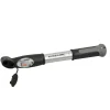 New Fischer Bikes Mini-Pumpe mit Doppelhub Duokopf silber