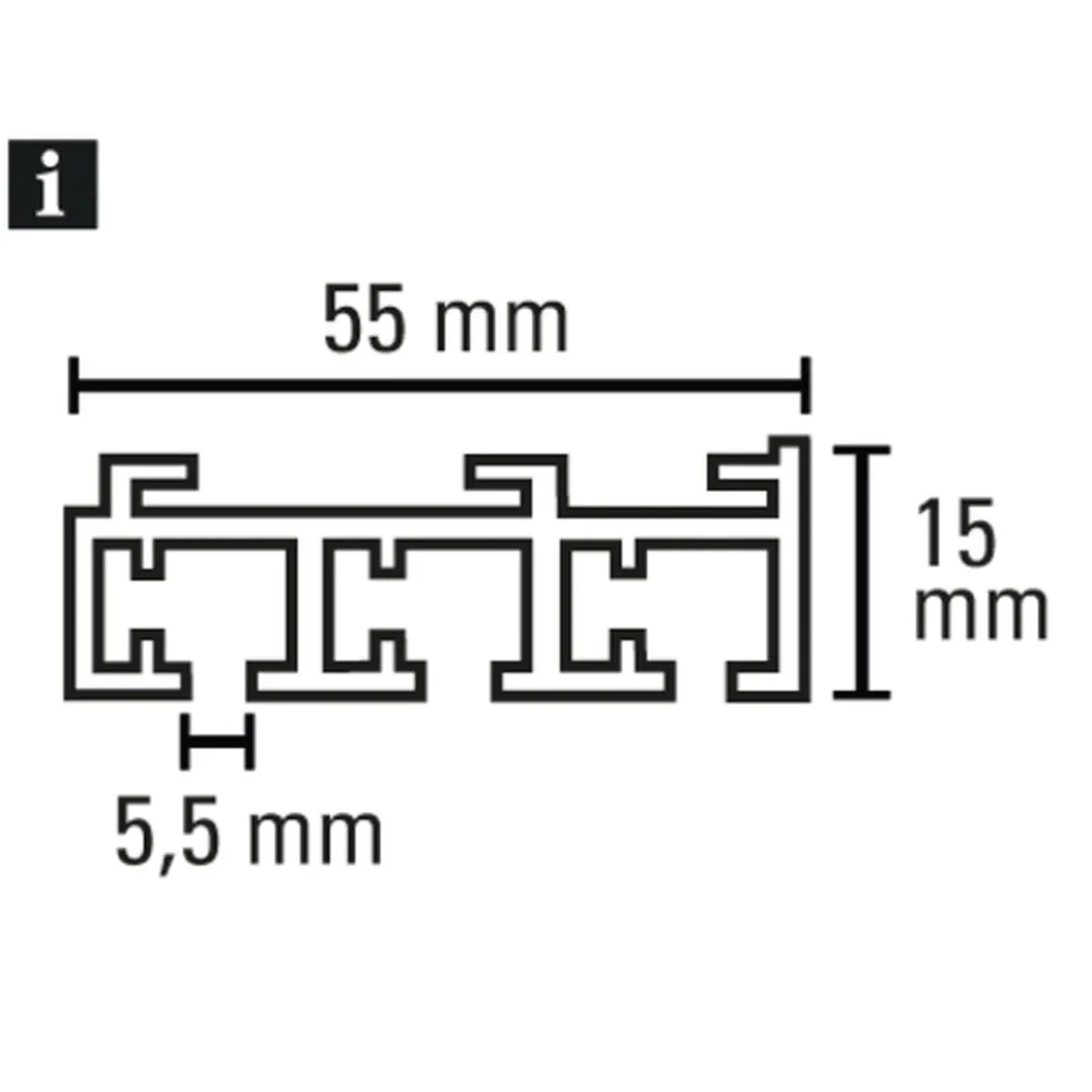 Outlet Gardinia Flächenvorh-Sch. 3lfg Atlanta alu 260cm