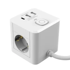 Hot Flector 3-Fach Steckdosenwürfel inkl. USB 1,4 m