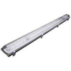 Outlet Flector Feuchtraum-Langfeldleuchte silber cm