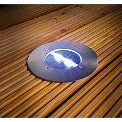 Clearance Flector Garten LED-Solar-Bodeneinbauleuchte rund