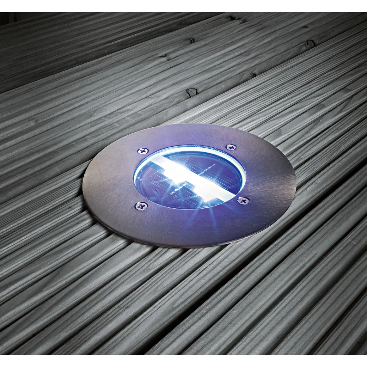 Clearance Flector Garten LED-Solar-Bodeneinbauleuchte rund