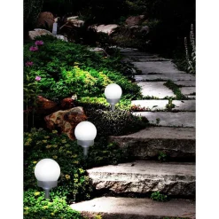 Outlet Flector Garten LED-Solar-Kugelleuchte weiß