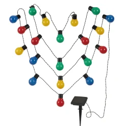 Sale Flector Garten LED-Solar-Partylichterkette bunt