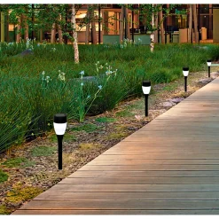 Online Flector Garten LED-Solarstecker Lunar schwarz 5er-Set