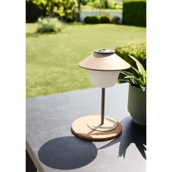 Clearance Flector Garten LED Solar Tischleuchte beige