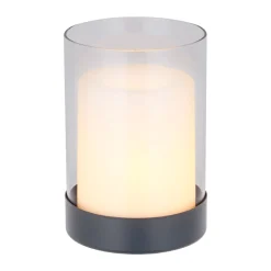 New Flector Garten LED-Solar-Tischleuchte Nordic schwarz