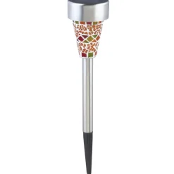 Flector Garten Solarleuchte Mosaikstick bernsteinfarben