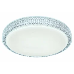 Flector LED-Deckenleuchte Clarice mit Kristallrand