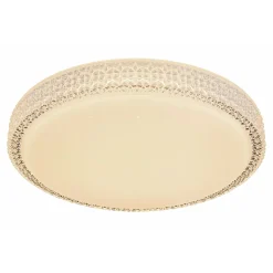 Flector LED-Deckenleuchte Clarice mit Kristallrand